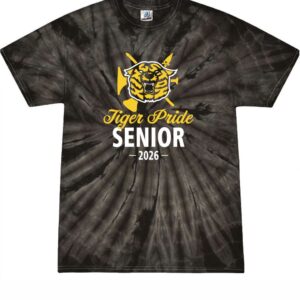 SENIOR BLACK TIE DYE TEE