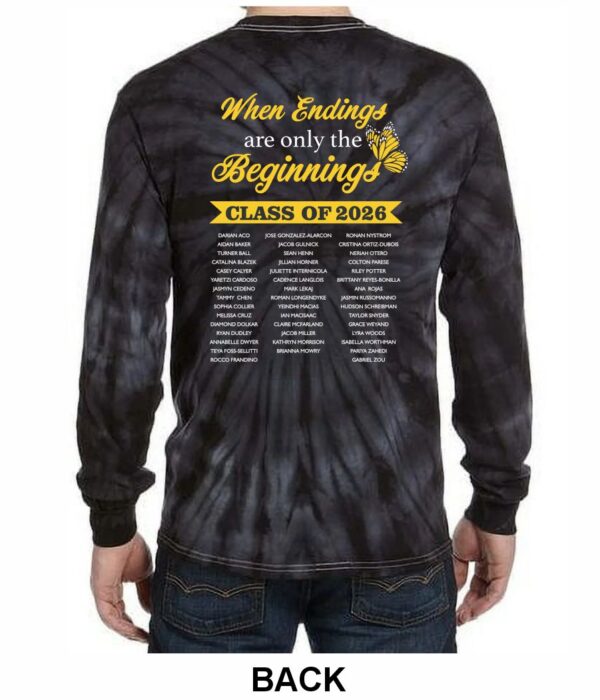 PARENT BLACK TIE DYE LONG SLEEVE TEE - Image 2