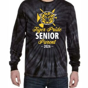 PARENT BLACK TIE DYE LONG SLEEVE TEE