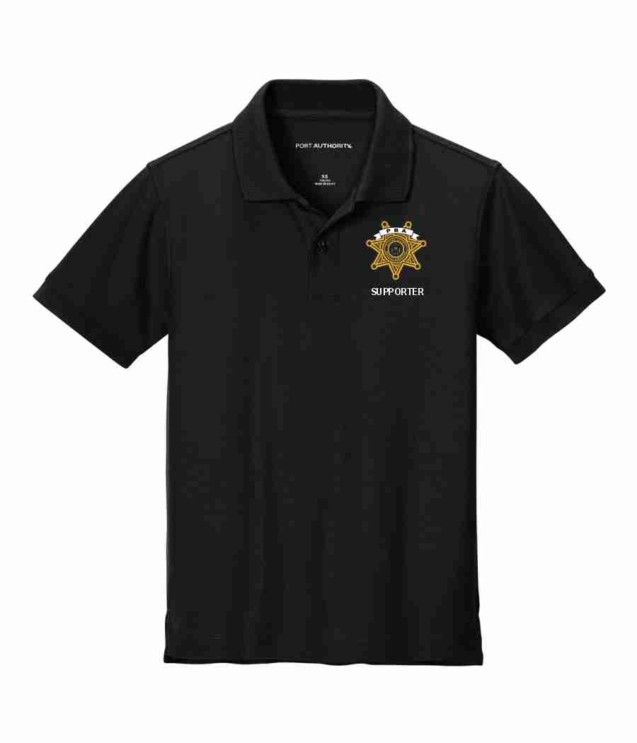 PBA SUPPORTER YOUTH POLO BLACK